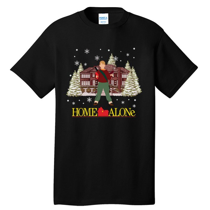 Retro 90s Christmas Movie Mccallister Home Security Tall T-Shirt