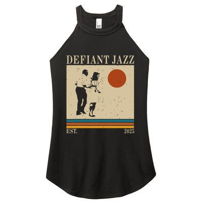 Retro 90s Defiant Jazz Gift Women's Perfect Tri Rocker Tank