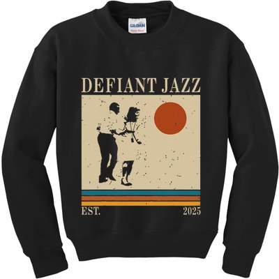 Retro 90s Defiant Jazz Gift Kids Sweatshirt