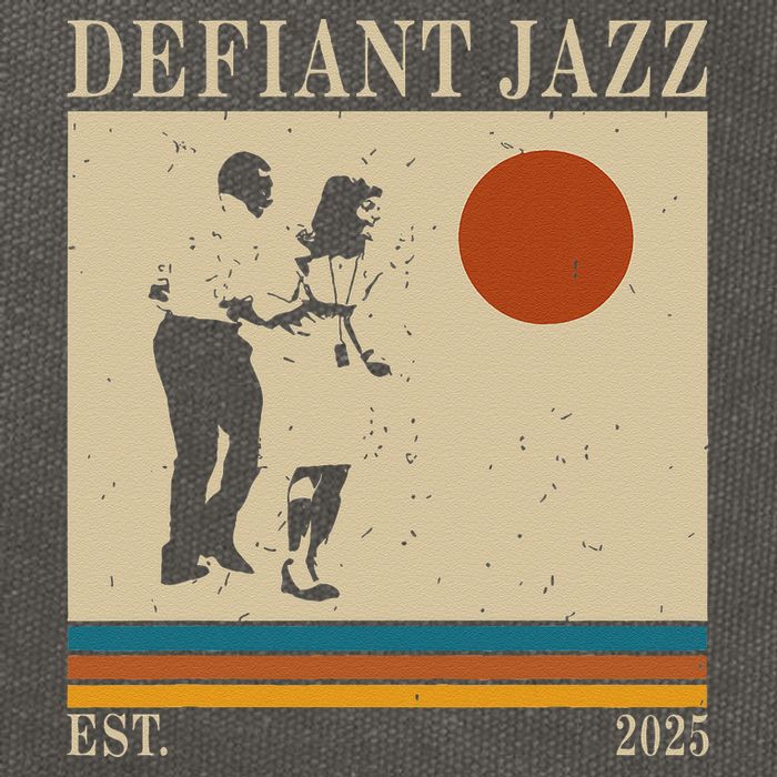 Retro 90s Defiant Jazz Gift Cotton Canvas Backpack