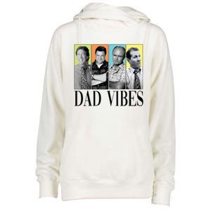 Retro 90’S Dad Vibes Womens Funnel Neck Pullover Hood