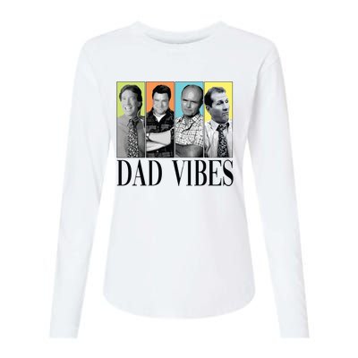 Retro 90’S Dad Vibes Womens Cotton Relaxed Long Sleeve T-Shirt