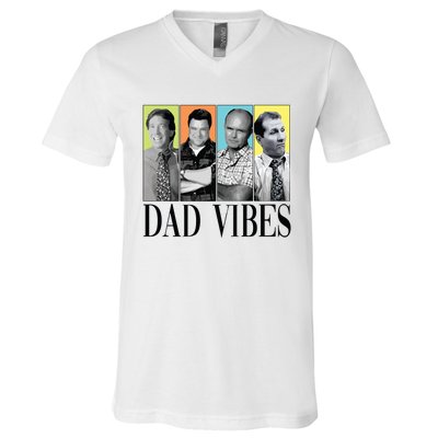 Retro 90’S Dad Vibes V-Neck T-Shirt