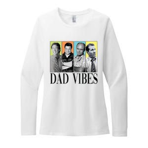 Retro 90’S Dad Vibes Womens CVC Long Sleeve Shirt