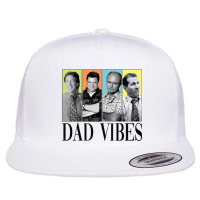 Retro 90’S Dad Vibes Flat Bill Trucker Hat