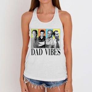 Retro 90’S Dad Vibes Women's Knotted Racerback Tank