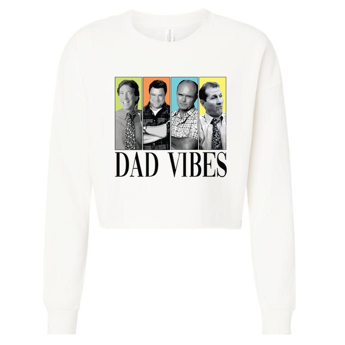 Retro 90’S Dad Vibes Cropped Pullover Crew