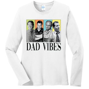 Retro 90’S Dad Vibes Ladies Long Sleeve Shirt