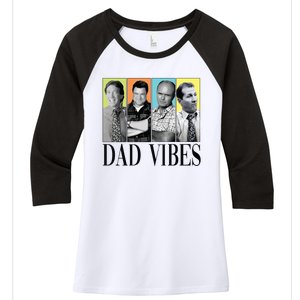 Retro 90’S Dad Vibes Women's Tri-Blend 3/4-Sleeve Raglan Shirt