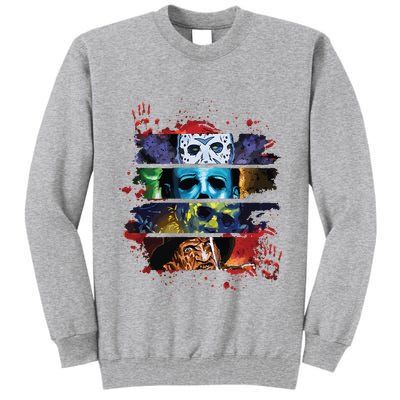 Retro 90s Horror Movies Vintage Style Horror Halloween Tall Sweatshirt