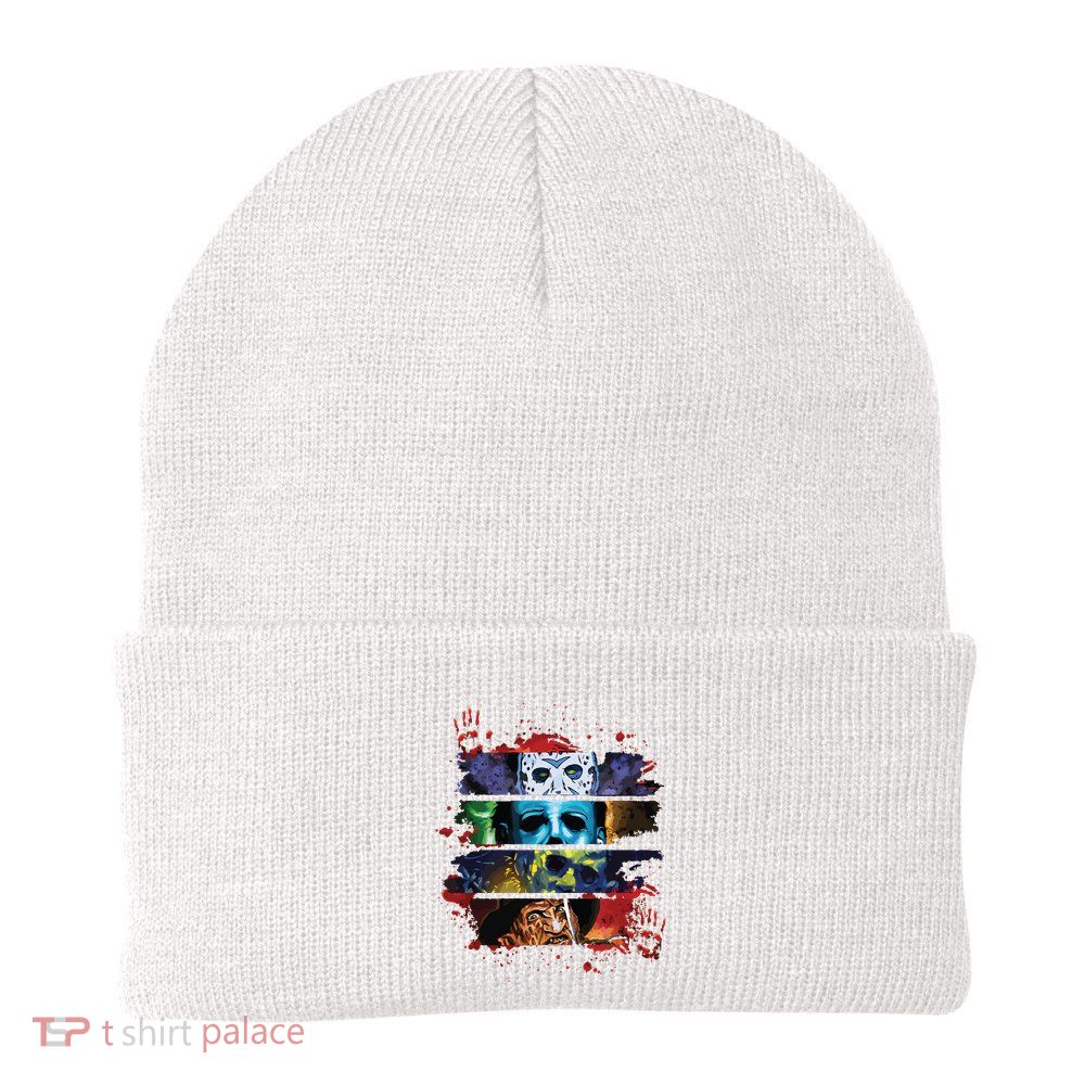 Retro 90s Horror Movies Vintage Style Horror Halloween Beanie
