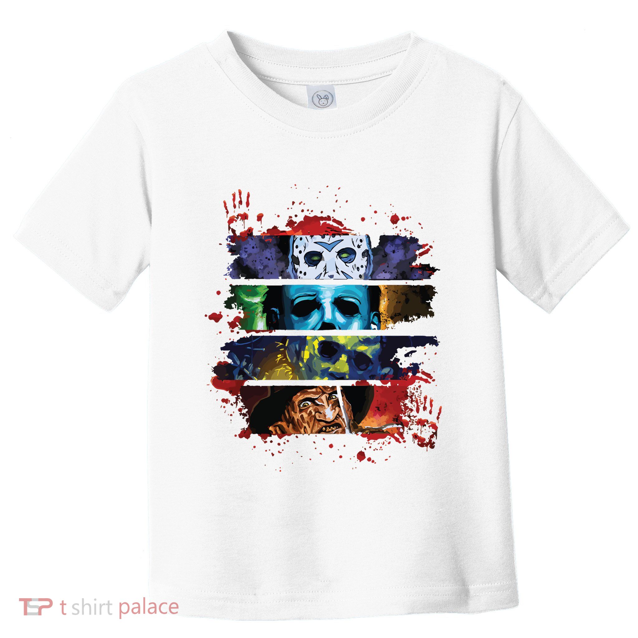 Retro 90s Horror Movies Vintage Style Horror Halloween Toddler T-Shirt