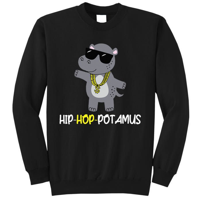 Rap 90s Hip Hop Hippo Cute Hippopotamus Zoo Animal Gift Sweatshirt