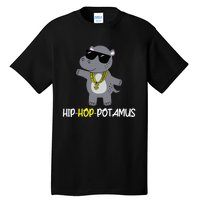 Rap 90s Hip Hop Hippo Cute Hippopotamus Zoo Animal Gift Tall T-Shirt