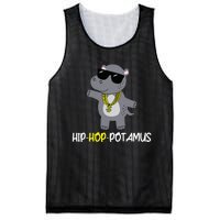 Rap 90s Hip Hop Hippo Cute Hippopotamus Zoo Animal Gift Mesh Reversible Basketball Jersey Tank