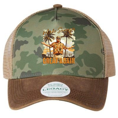 Retro 90's Make Summer Great Again Retro Trump Summer Legacy Tie Dye Trucker Hat