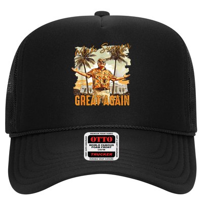 Retro 90's Make Summer Great Again Retro Trump Summer Trucker Hat