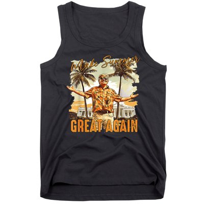Retro 90's Make Summer Great Again Retro Trump Summer Tank Top