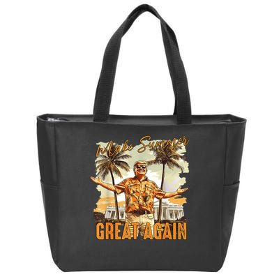 Retro 90's Make Summer Great Again Retro Trump Summer Zip Tote Bag
