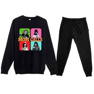 Retro 90S Mom MotherS Day Gift Vintage Trendy Mama Premium Crewneck Sweatsuit Set