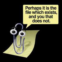 Retro 90s00s Microsoft Clippy Perhaps It Is The File Which Eists Full-Length Apron With Pockets