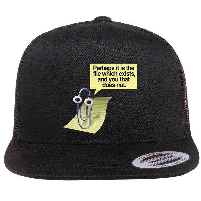 Retro 90s00s Microsoft Clippy Perhaps It Is The File Which Eists Flat Bill Trucker Hat