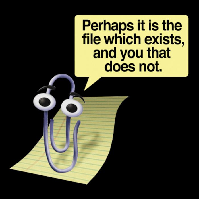 Retro 90s00s Microsoft Clippy Perhaps It Is The File Which Eists Flat Bill Trucker Hat