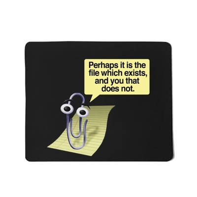 Retro 90s00s Microsoft Clippy Perhaps It Is The File Which Eists Mousepad