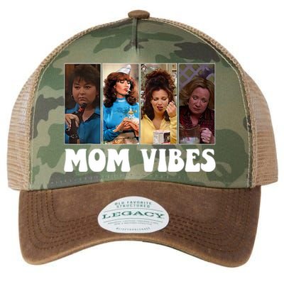 Retro 90’S Mom Vibes Funny Mom Life MotherS Day 2024 Legacy Tie Dye Trucker Hat