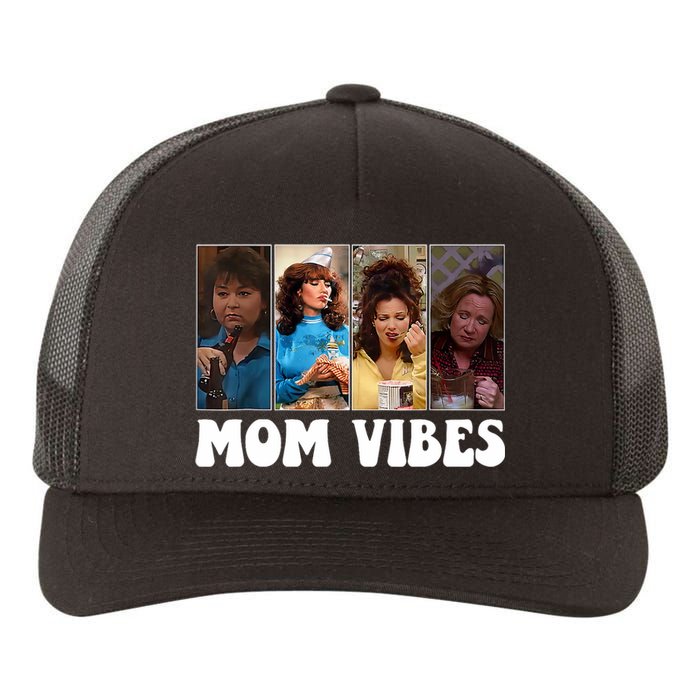 Retro 90’S Mom Vibes Funny Mom Life MotherS Day 2024 Yupoong Adult 5-Panel Trucker Hat