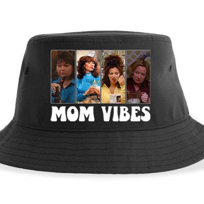 Retro 90’S Mom Vibes Funny Mom Life MotherS Day 2024 Sustainable Bucket Hat