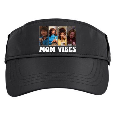 Retro 90’S Mom Vibes Funny Mom Life MotherS Day 2024 Adult Drive Performance Visor