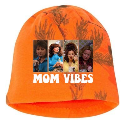 Retro 90’S Mom Vibes Funny Mom Life MotherS Day 2024 Kati - Camo Knit Beanie