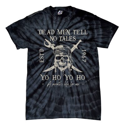 Retro 90s Pirates Of The Caribbean Yo Ho A Pirates Life Tie-Dye T-Shirt