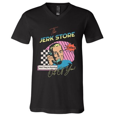 Retro 90s Sitcom The Jerk Store Called Tv Episode V-Neck T-Shirt