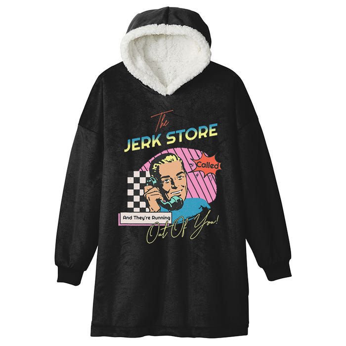 Retro 90s Sitcom The Jerk Store Called Tv Episode Hooded Wearable Blanket