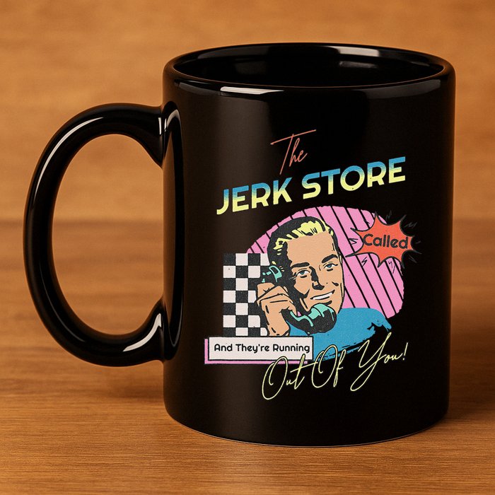 Retro 90s Sitcom The Jerk Store Called Tv Episode 11oz C Handle Ceramic Mug