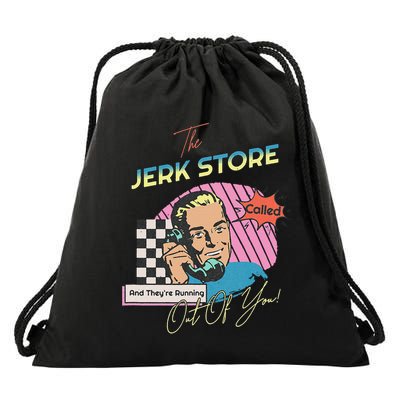 Retro 90s Sitcom The Jerk Store Called Tv Episode Drawstring Bag