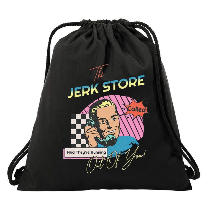 Retro 90s Sitcom The Jerk Store Called Tv Episode Drawstring Bag