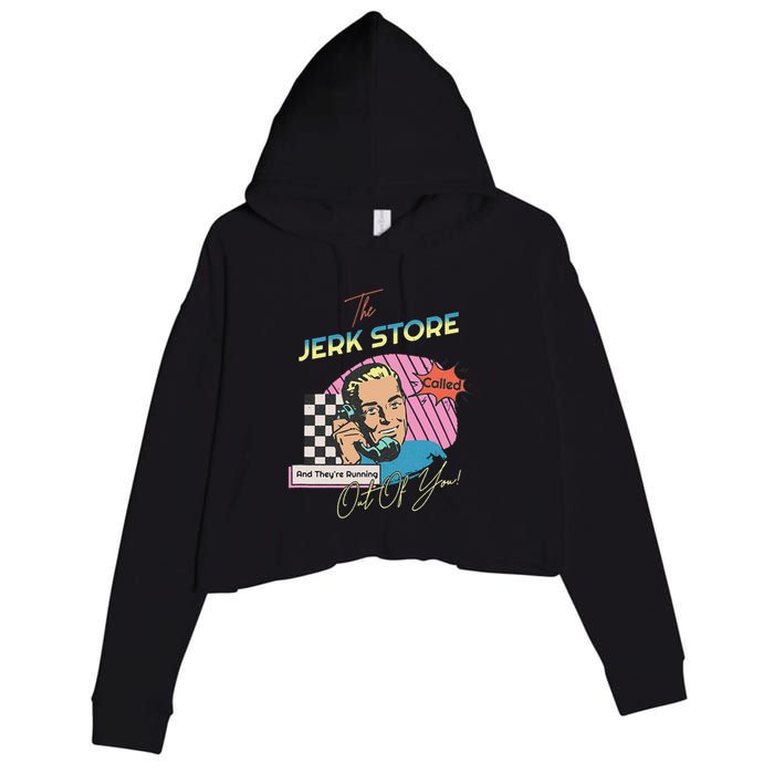 Retro 90s Sitcom The Jerk Store Called Tv Episode Crop Fleece Hoodie