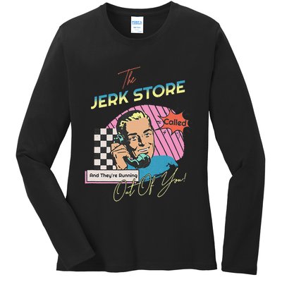 Retro 90s Sitcom The Jerk Store Called Tv Episode Ladies Long Sleeve Shirt