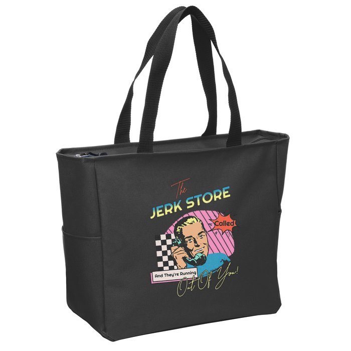 Retro 90s Sitcom The Jerk Store Called Tv Episode Zip Tote Bag
