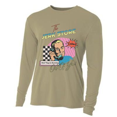 Retro 90s Sitcom The Jerk Store Called Tv Episode Cooling Performance Long Sleeve Crew