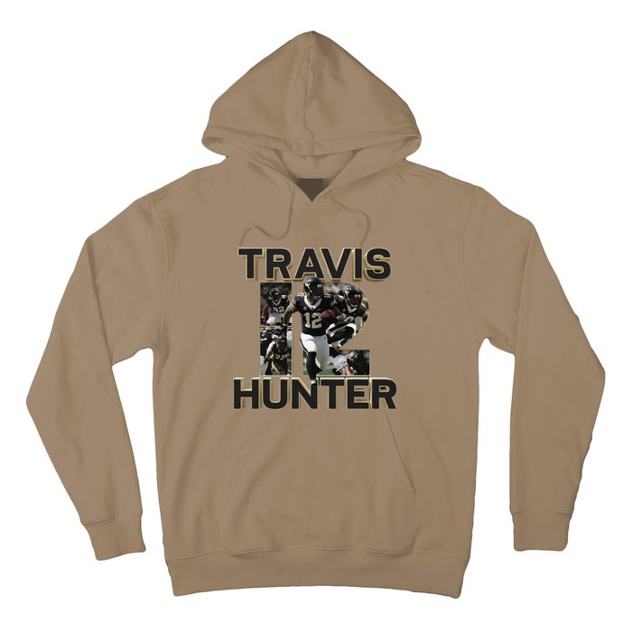 Retro 90s Travis Hunter Funny Graphic Hoodie