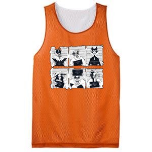 Retro 90s Villains Funny Villain Friends Bad Witches Club Halloween Mesh Reversible Basketball Jersey Tank