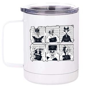 Retro 90s Villains Funny Villain Friends Bad Witches Club Halloween 12 oz Stainless Steel Tumbler Cup