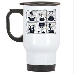 Retro 90s Villains Funny Villain Friends Bad Witches Club Halloween Stainless Steel Travel Mug