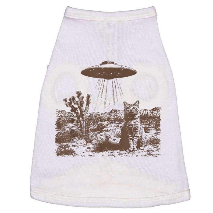 Retro 90s Western Vintage Ufo Cowboy Cat Wild West Kitten Doggie Tank