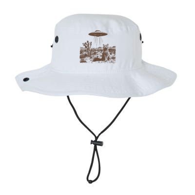 Retro 90s Western Vintage Ufo Cowboy Cat Wild West Kitten Bucket Hat