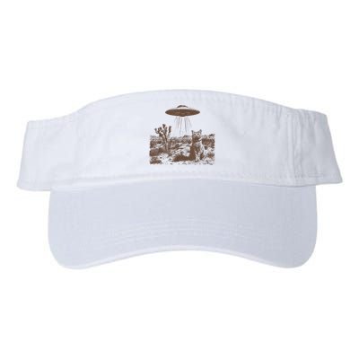 Retro 90s Western Vintage Ufo Cowboy Cat Wild West Kitten Visor